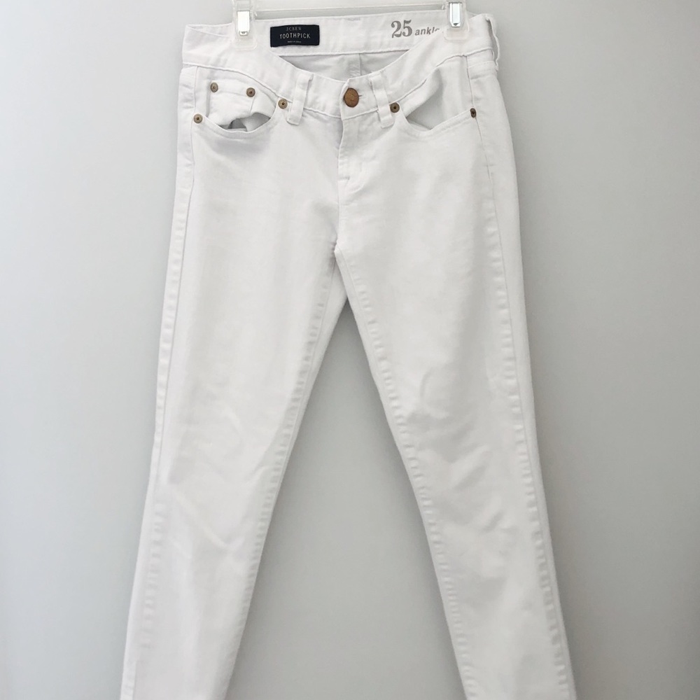 J.Crew Toothpick White Jeans